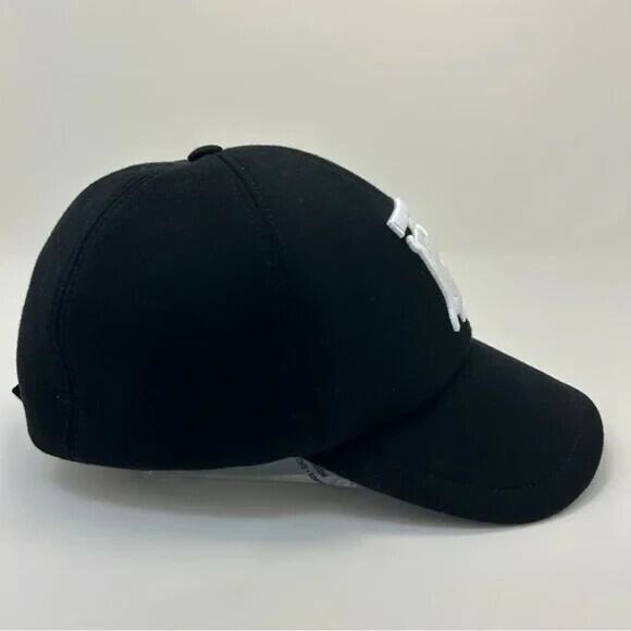 Burberry TB Monogram Black Baseball Cap Size Large - Excellent Used Condition - Picture 3 of 5